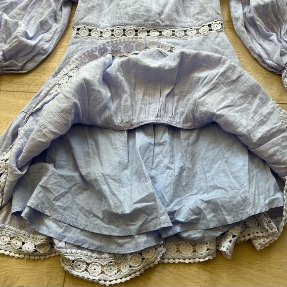 Sweetheart Corset-back Lantern Sleeve dress - Picture 6 of 16